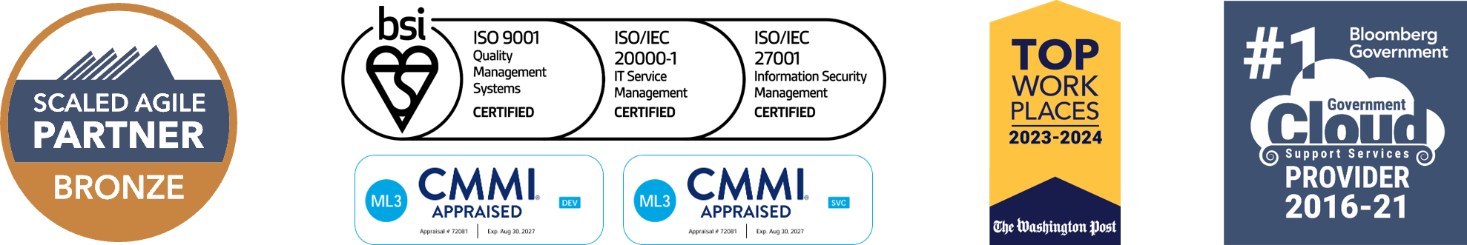 Certifications and awards strip